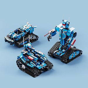 Bloques de construcción ensamblados Wall-E <span class=keywords><strong>Robot</strong></span> modelo Control remoto tres transformadores Mecha juguete de plástico para niños nuevo producto - Product Image 4