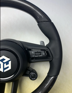 Volante Alcantara completo personalizado para Porsche 991 991,2 Gt3 911-991 992 987 <span class=keywords><strong>Cayenne</strong></span> 958 Boxster 718 Cayman <span class=keywords><strong>Macan</strong></span> - Product Image 5