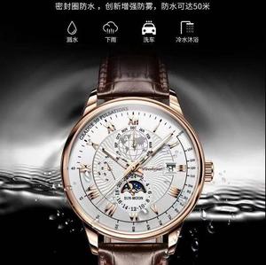 Montre-bracelet à quartz de luxe pour homme, mouvement Shanghai en acier inoxydable 908, nouvelle collection 2023 - Product Image 2