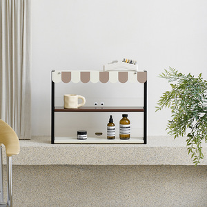Support de rangement pour clés multicouche standard en fer, type rectangulaire minimaliste sur pied, pour l'organisation domestique et la décoration, porte-gobelets - Product Image 1