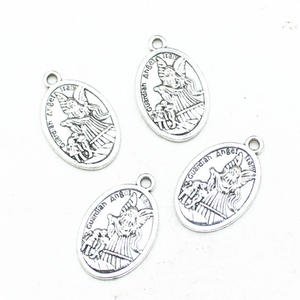 เหรียญจี้ Guardiah Angel อิตาลี 25x16 มม. และเซนต์ไมเคิลสําหรับการทําสร้อยคอเครื่องประดับ - Product Image 2