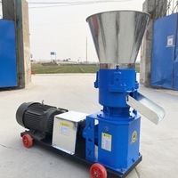 Petite machine à granulés d'alimentation de 100kg pour usage domestique et petites fermes, moulin à granulés plat électrique