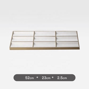 صندوق عرض خشبي <span class=keywords><strong>MDF</strong></span> محمول فاخر مع صواني نظارات شمسية سهلة الحمل لمخزن النظارات - Product Image 4