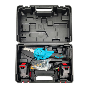 Mini tronçonneuse sans fil portable en plastique, personnalisable OEM, fabriquée à la main, de qualité industrielle, pour le travail du bois, avec batterie au lithium 21V - Product Image 5