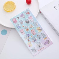 Autocollants à paillettes en vinyle découpés au laser mignons de dessin animé utilisation de bricolage décoratif étanche pour les cadeaux promotionnels