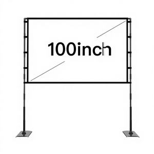 Pantalla de Proyección Plegable para Exteriores de 100 Pulgadas, Fácil de Instalar, Relación de Aspecto 16:9, Soporte Ligero de Aleación de Aluminio de Alta Resistencia, Tubo de Poliéster - Product Image 1