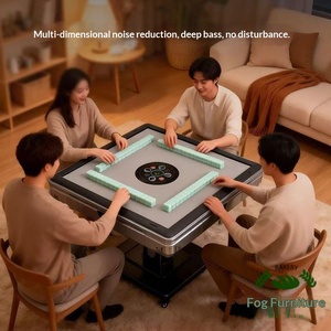 Mesa de Mahjong Plegable con Calefacción y Silencio Automático, Modelo 2025, para Uso Doméstico, con Rodillos, Doble Uso, para Cuatro Jugadores, 2025 Low-bas - Product Image 3