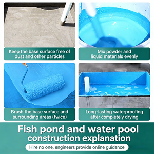 Revêtement Écologique Imperméable à Base d'Acide Acrylique Résistant à l'Immersion à Long Terme <span class=keywords><strong>pour</strong></span> Bassins à Poissons, Étangs d'Élevage et Piscines Paysagères - Product Image 2