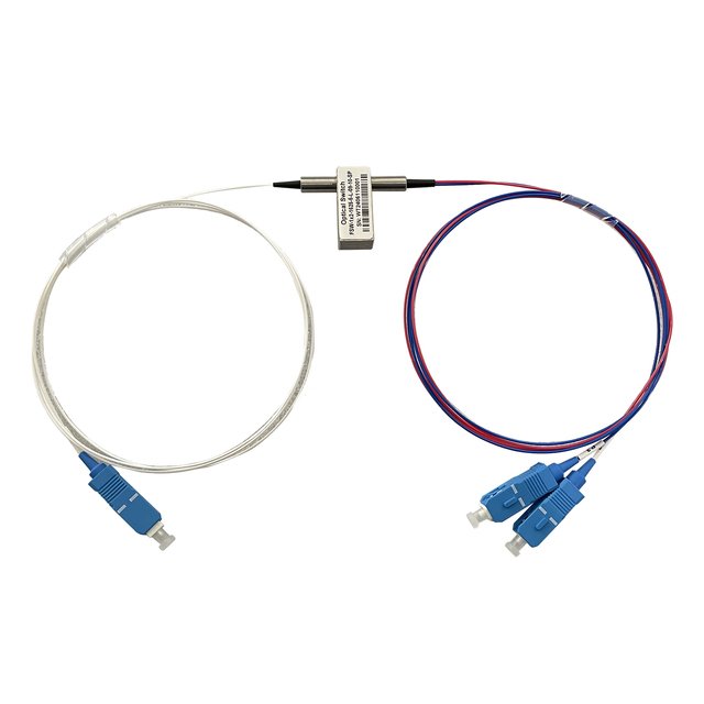 1x2 Mechanical Optical Switch with sc upc connector for multiplex OADM , Cross connectors OXC