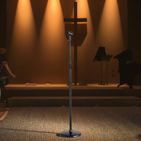 Support de microphone de studio professionnel Yinyu MS015 avec base lourde et stable et réglage de la hauteur