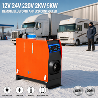 Chauffage de voiture autonome diesel portable de haute qualité 5kW 12V 24V 220V, silencieux, chauffage de stationnement électrique portable pour voiture