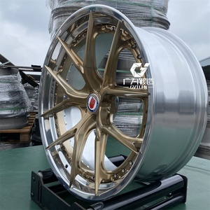 GVICHN personalizado 2 piezas Super profundo cóncavo cepillado bronce pulido labio para BMW PORSCHE ruedas forjadas 5x112 5x114,3 5x120 5x130 - Product Image 3