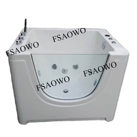 Baignoires à bulles hydromassantes NIMI BABY Spa, bain à remous, spa intérieur pour enfants, autoportant avec paroi en verre, Jacuzzi