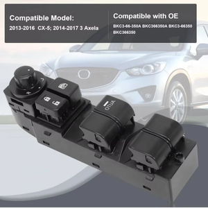 ปุ่มสวิตช์หน้าต่าง MAZDA BKC366350A 2NO2NC ไม่ส่องสว่าง12V IP40หัวสี่เหลี่ยม - Product Image 4