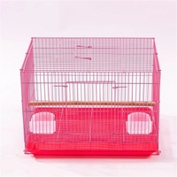 Cage pliable en fil de fer pour perroquets, canaris et petits animaux
