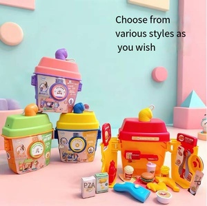 Juego <span class=keywords><strong>de</strong></span> Juguetes <span class=keywords><strong>de</strong></span> Cocina <span class=keywords><strong>de</strong></span> Plástico para Niños, con Vajilla, Vaso para Jugos, Barbacoa, Postres, Herramientas <span class=keywords><strong>de</strong></span> Maquillaje y Carrito <span class=keywords><strong>de</strong></span> Juego - Product Image 5