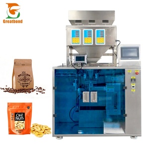 Factory Wholesale 1-100g <b>Stand</b>-up Pouch Sachet Pneumatic Grain Granule Spice Chocolate Popcorn Premade Pouch Packaging Machine - Product Image 1