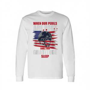 T-shirt à manches longues « Quand nos dangers sont passés, notre gratitude dormira » - Product Image 2