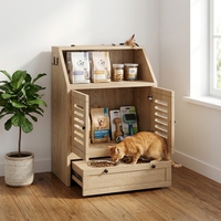 Armoire de rangement multifonctionnelle pour animaux de compagnie, vente en gros d'usine, organisateur d'accessoires pour chiens et chats, jouets, nourriture