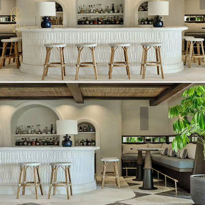 Usine directe tissé en bois massif tabourets de bar et discothèque canapé ensemble hôtel salon meubles pour <span class=keywords><strong>ME</strong></span> <span class=keywords><strong>Ibiza</strong></span> Club - Product Image 1