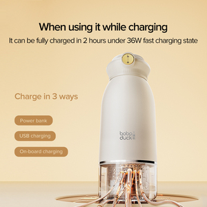 Nouveau design Chauffe-<span class=keywords><strong>biberon</strong></span> portable et bouilloire à lait Chauffe-lait électronique rechargeable par USB pour les 0-12 mois Motif imprimé - Product Image 4