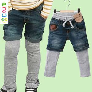 Ropa Infantil al por Mayor, Jeans para Niños con Bajo Elástico, Última Moda - Product Image 1
