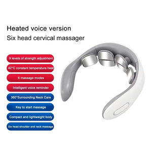 Appareil de massage musculaire enveloppant le cou, offre un massage des tissus pour soulager l'inconfort cervical et favoriser une sensation de confort au niveau du cou - Product Image 1