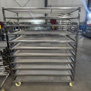 Carro <span class=keywords><strong>de</strong></span> enfriamiento y secado <span class=keywords><strong>de</strong></span> panadería con <span class=keywords><strong>estantes</strong></span> <span class=keywords><strong>de</strong></span> placa <span class=keywords><strong>de</strong></span> <span class=keywords><strong>acero</strong></span> <span class=keywords><strong>inoxidable</strong></span> extraíble para secado <span class=keywords><strong>de</strong></span> productos horneados - Product Image 2