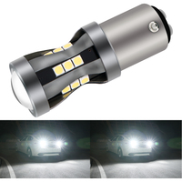 S25 Bay15d 1157 Led 3030 21smd 1156 Ba15s P21/5w señal de giro bombilla blanca 12V Py21w Bau15s P21w Ba15s 3157 7443 luces Led Drl