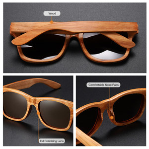 Offres Spéciales d'usine Lentilles TAC polarisées UV400 carrées Lentes De <span class=keywords><strong>Sol</strong></span> en bois Design à la mode Toutes les montures Lunettes de soleil en bambou écologique - Product Image 4