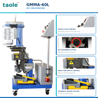 Machine automatique de chanfreinage de plaques TMM-63L 415V 50Hz Triphasé, Chanfreinage 0-90 Degrés, Usinage des bords de plaques d'acier 8-60mm, Préparation pour le soudage