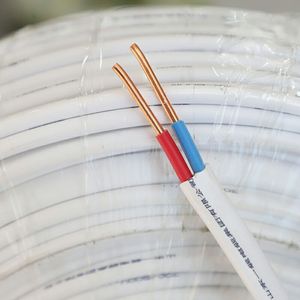Cáp phẳng song song dây đồng lõi PVC cách điện vỏ bọc 350V-750V 1-50mm ² dây điện giám sát ánh sáng âm thanh rắn - Product Image 2