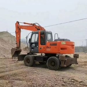 Excavadora de Ruedas Hitachi ZX100 ZX120 ZX130 de 13 Toneladas de Segunda Mano en Buen Estado con Motor, Caja de Cambios, Bomba e Inspección en Video - Product Image 1