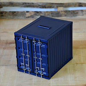 Modèle de conteneur de fret maritime, tirelire, jouet, réservoir de stockage d'argent en métal créatif européen et américain, vente en gros - Product Image 2