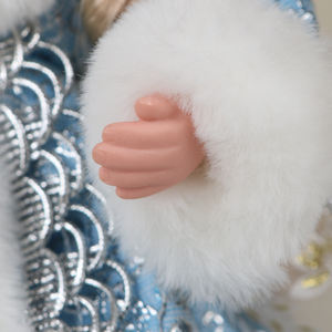 Año Nuevo azul Rusia <span class=keywords><strong>Snegurochka</strong></span> eléctrico con música Rusa hecho a mano chica animada figura juguetes nieve chica para niños regalos - Product Image 4