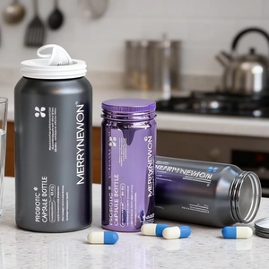 Boîte en aluminium durable conforme aux normes FDA pour compléments alimentaires, étanche à l'humidité, cylindre médical argenté avec joint à anneau de traction inviolable - Product Image 6