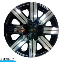 Enjoliveurs de roue de voiture chromés Anti-usure PP/ABS pour 15 pouces, jantes universelles en plastique pour le recouvrement de la roue centrale de la voiture