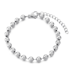 Bracelet classique d'été à perles rondes pour femme, en acier titane plaqué or, perles Bouddha, ne <span class=keywords><strong>perd</strong></span> <span class=keywords><strong>pas</strong></span> sa couleur, bijoux - Product Image 5