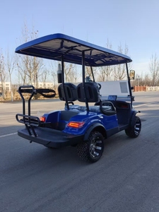 Carrito de golf eléctrico de 8 asientos, clásico, con soporte magnético para telémetro, correa, riel, neumáticos, inversor, RV de 6 plazas, a gasolina - Product Image 6