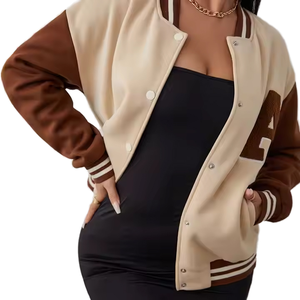 Chaqueta Bomber de Alta Calidad, Ecológica, de Color Sólido, para Hombre, Talla Grande, Impermeable, con Cierre de Cremallera, de Lona, Informal - Product Image 1