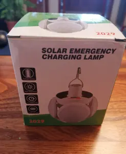 solar emergency charging lamp