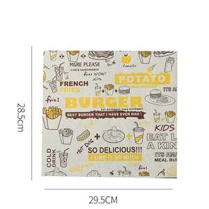 Papel para Envolver Hamburguesas Desechable, Ecológico, Antigrasa de Doble Cara, de Grado Alimenticio, para Hamburguesas, Sándwiches y Pan - Product Image 3