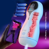Elektrischer Automatischer Vibrations-Masturbationsbecher Trainer für Männer Intelligenter Masturbator Großhandel Stimulations-Sexspielzeug für Erwachsene
