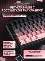 Cyberlynx Russian Layout CNC Aluminum Case 2.4Ghz BT Wireless 81Keys RGB Backlight Hot-swap Mechanical Gaming Keyboard USB-C