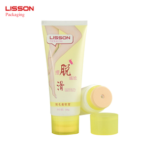 Vacía 200ml crema depilatoria de embalaje de tubo con suave aplicador de <span class=keywords><strong>esponja</strong></span> - Product Image 1