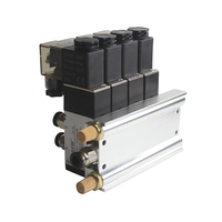 AIRSLG 4V210-08 OEM Distributeur pneumatique 5/2 à électrovanne pour groupe de distributeurs et inverseur de cylindre