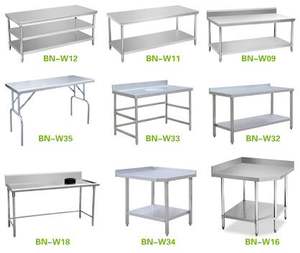 Прочный 200x70x90 см из нержавеющей стали складной прямоугольный кухонный стол настраиваемый вкусный бренд гостиничный Ресторан поставляет еду - Product Image 5