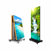 Écran d'affichage LED portable 640*1920mm avec contrôle WIFI USB, affichage LED sur pied pour centre commercial, affichage LED P2 P2.5