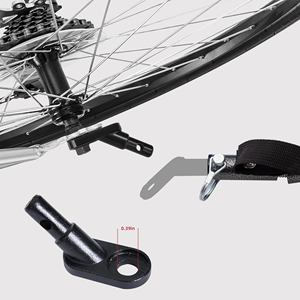 Meilleures ventes remorque de vélo pour animaux de compagnie sac de chariot à provisions pliant noir avec 3 roues - Product Image 6