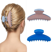 Pince à cheveux Fanxing personnalisée avec logo, 12 cm, extra large, en acétate, de luxe, haute qualité, antidérapante, type requin, pour cheveux longs, épais et lourds